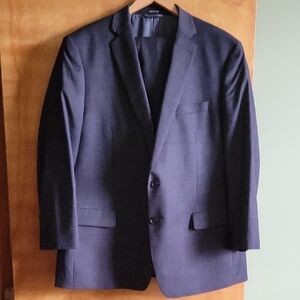 Claiborne Men's Dark Gray Two-Button Suit Jacket & Pants